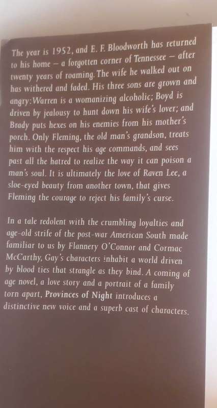 Provinces of night by William Gay