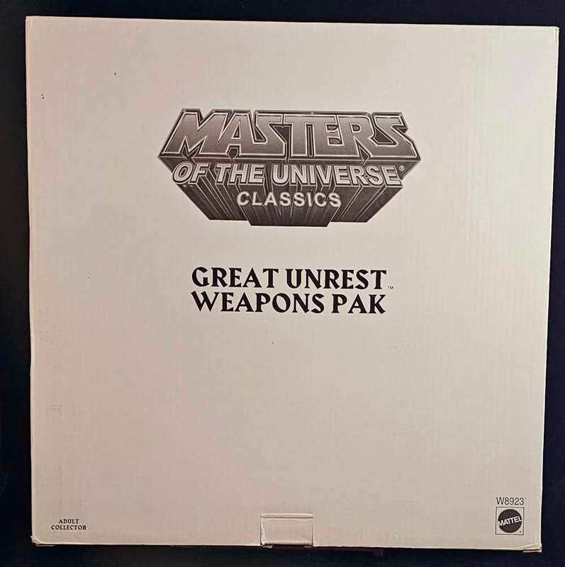 Mattel Masters of the Universe Classics Great Unrest Weapons Pak (MOTUC)