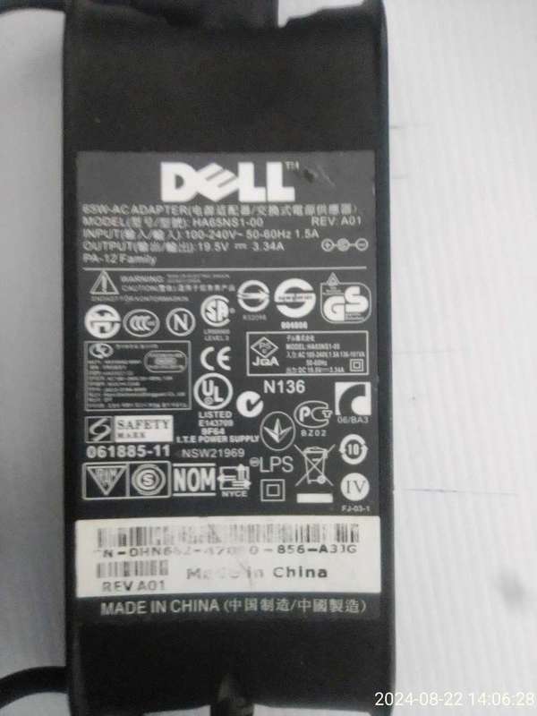 Dell Laptop Charger  HA65NS1-00
