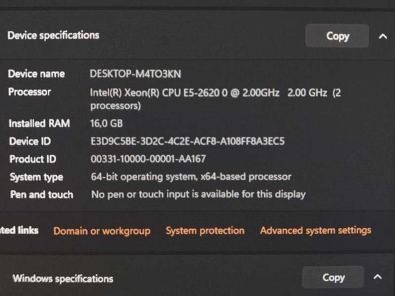 HP Z620 WORKSTATION DUAL INTEL XEON CPU's / GTX 1650SUPER GPU