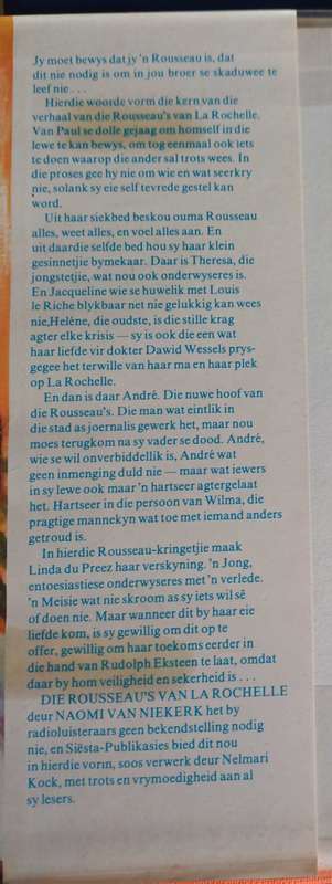 Die Rousseau`s van La Rochelle deur Naomi van Niekerk