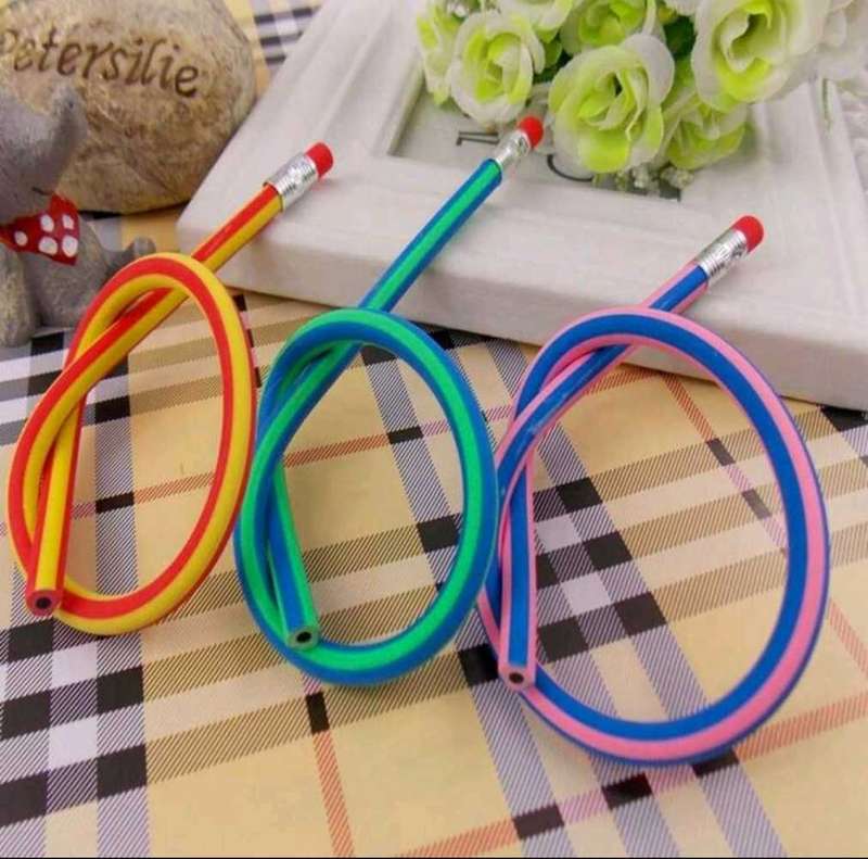 6PCS Flexible Bendy Pencils  Learning Toy, Party Gift & Decoration (Random Color)