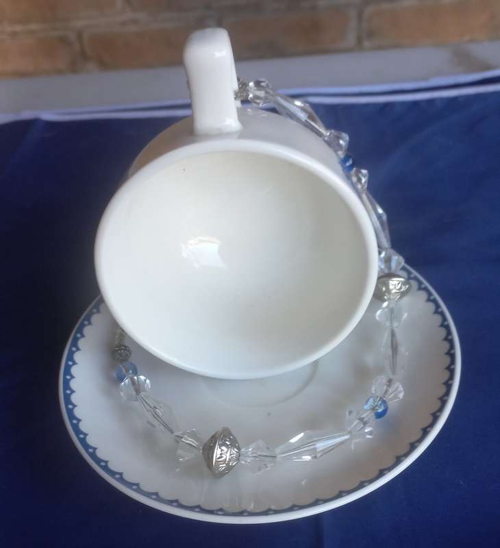Cup and saucer ornament