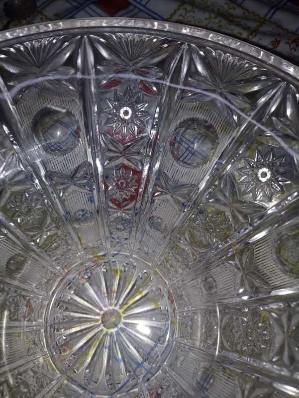 Vintage heavy vintage crystal bowl