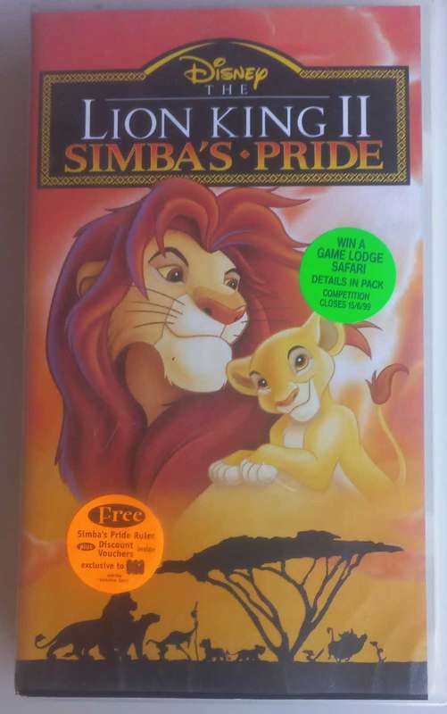 The lion king II Simba`s pride VHS