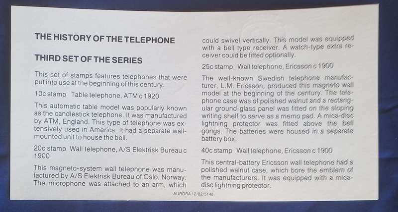 First day envelope - History of the telephone