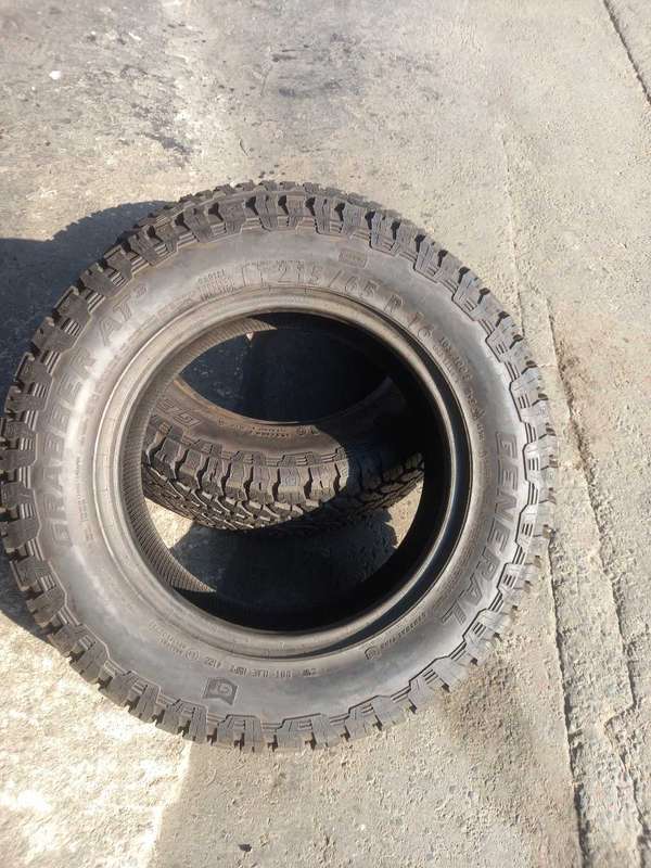 Available 2 pcs 215/65/16 # General Grabber AT2