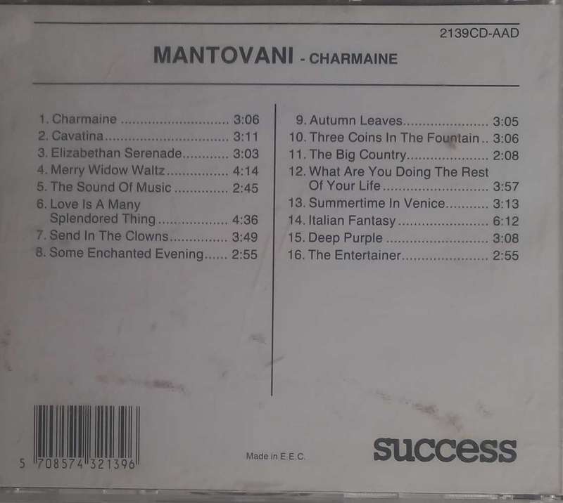 The Mantovani orchestra cd