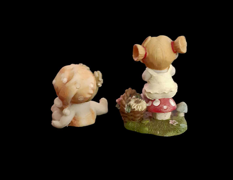 Pair of Baby Girls Figurine