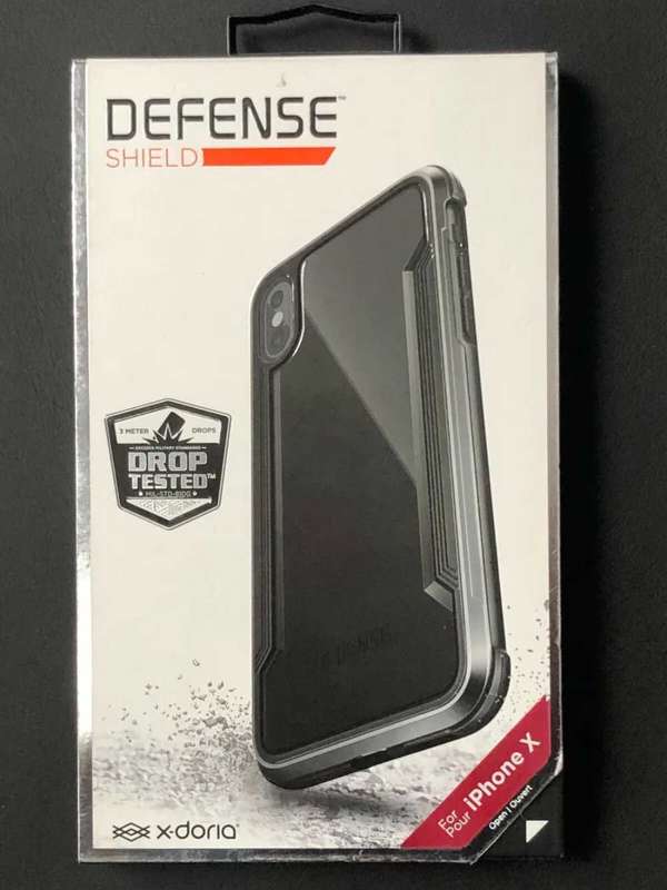 X-Doria Defense Shield iPhone X Military Protective Case Cover Black & Clear