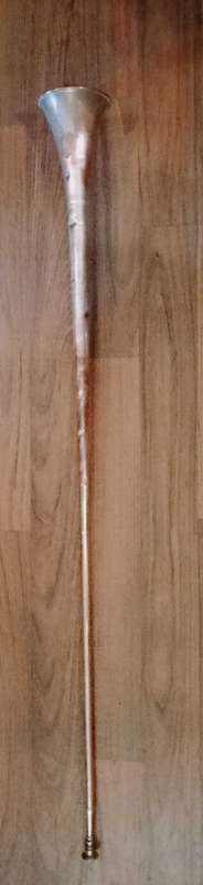 Large Antique Victorian Copper Hunting Horn