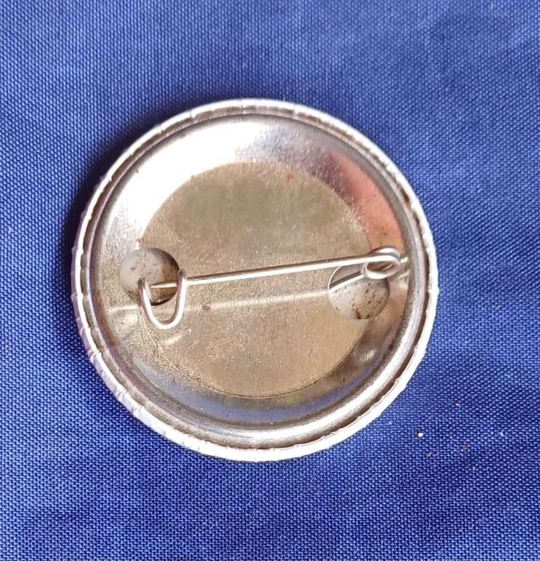 Miles of smiles pinback button badge
