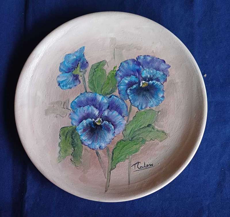 Hand painted plate