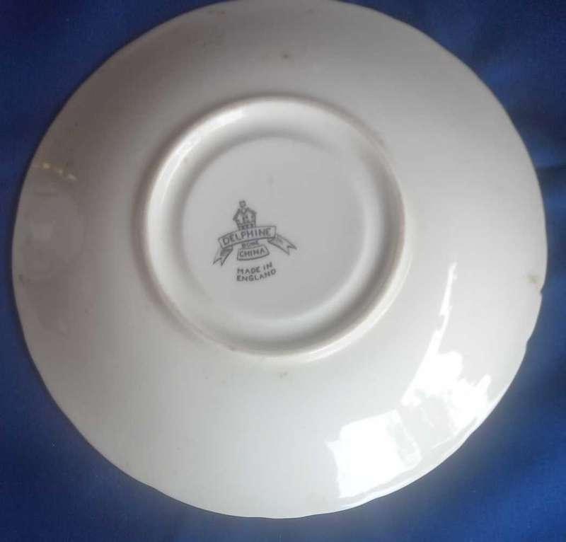 Delphine bone china cup and saucer