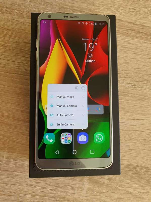 LG G6 Platinum 4/32GB, wide/Ultrawide camera R1325