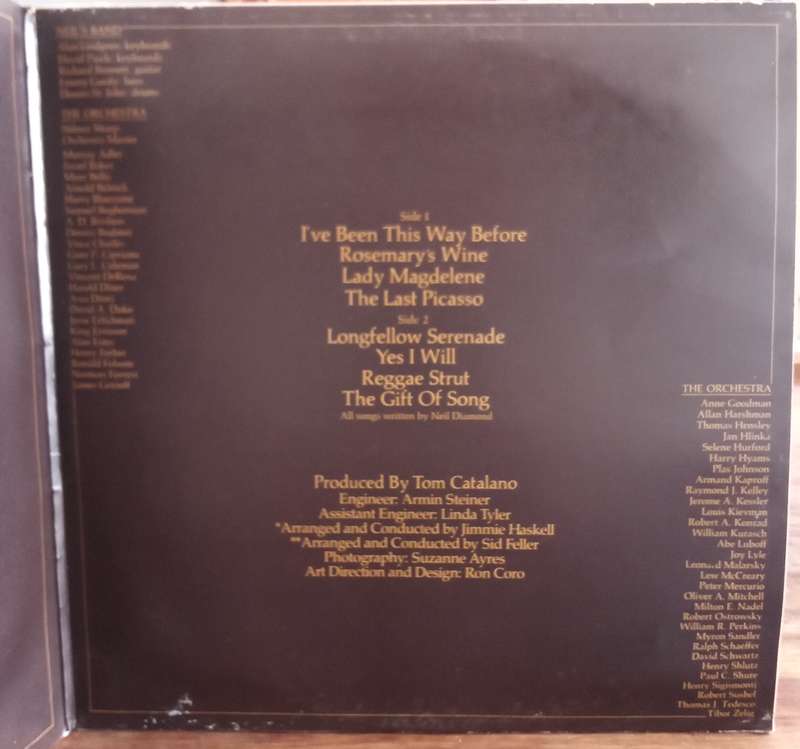 NEIL DIAMOND - SERENADE LP VINYL RECORD