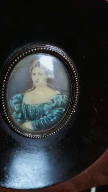 Antique Miniature Portrait Painting