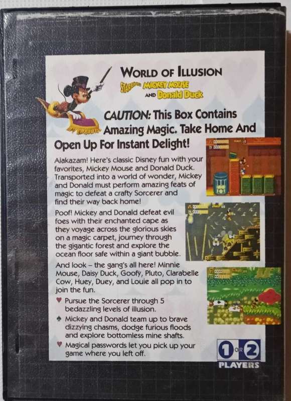 World of Illusion for Sega Mega Drive