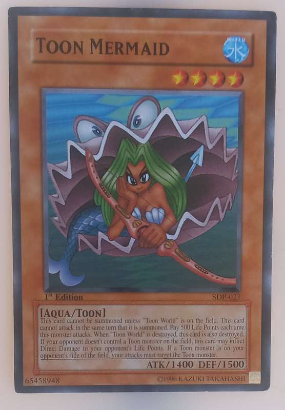Yu-Gi-Oh! Toon mermaid 1st edition card
