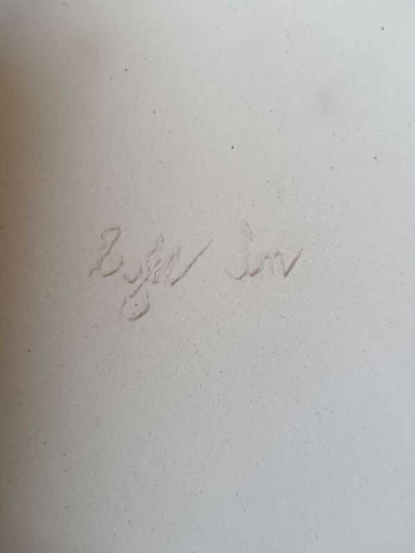 Ceramic Display Plate Signed by the Artist