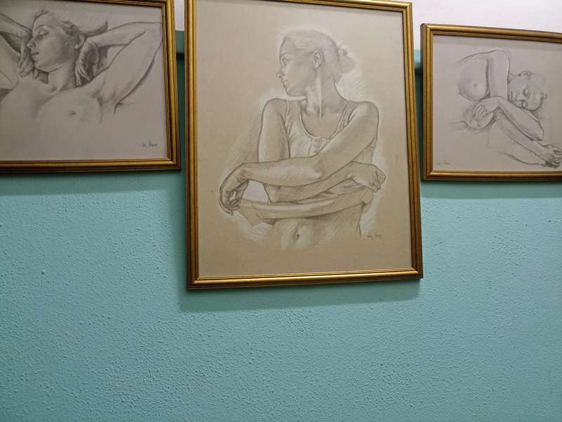 Francine Von Hove pencil sketches