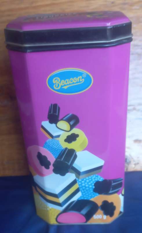 Liquorice allsorts tin