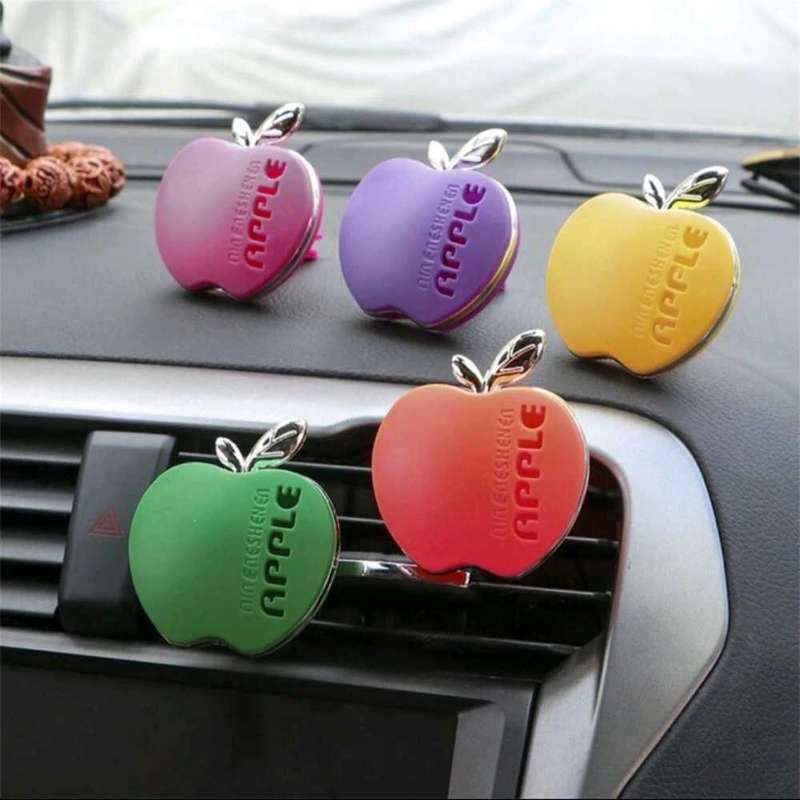 Apple-Shaped Car Air Freshener Vent Clips | Cute Car Diffuser & Decor Accessories