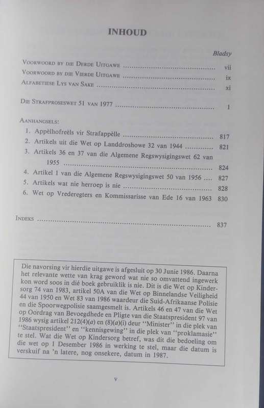Suid-Afrikaans strafproses vierde uitgawe