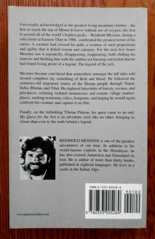 My Quest for the Yeti by Reinhold Messner