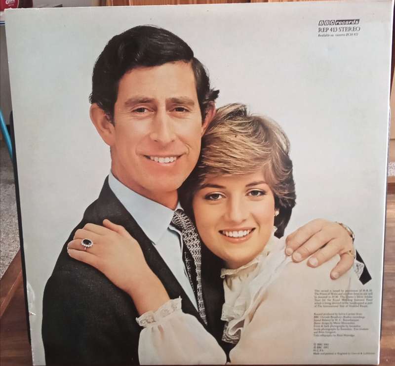 THE ROYAL WEDDING BBC RECORDING FROM ST. PAUL`S CATHEDRAL 28THJULY 1981.