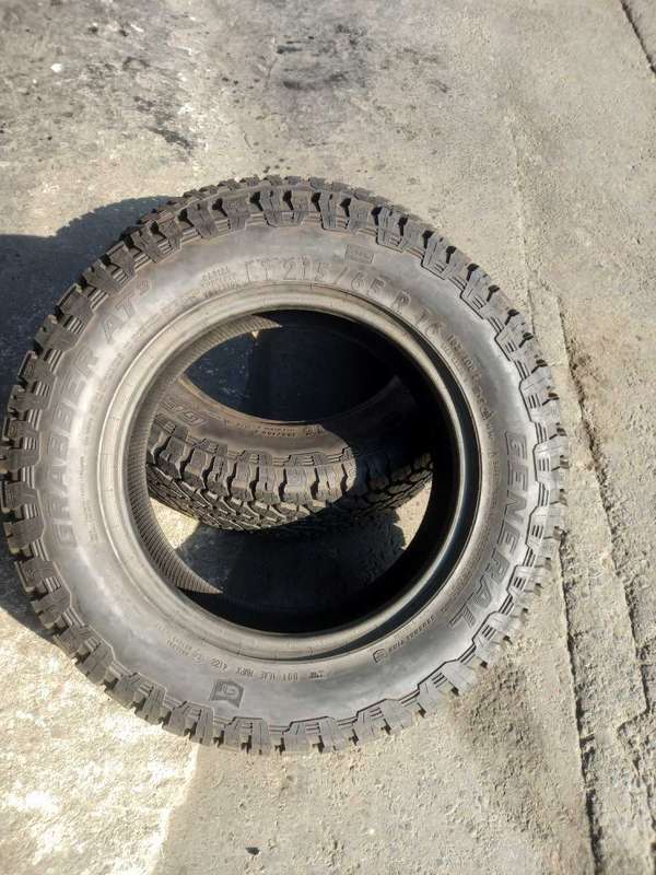 Available 2 pcs 215/65/16 # General Grabber AT2