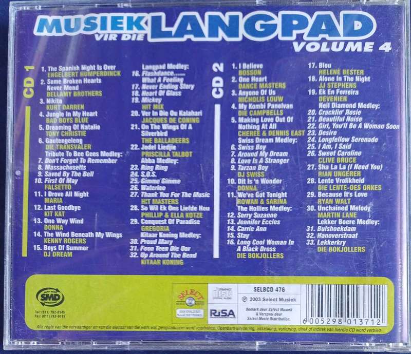 Musiek vir die langpad volume 4 (2cd)