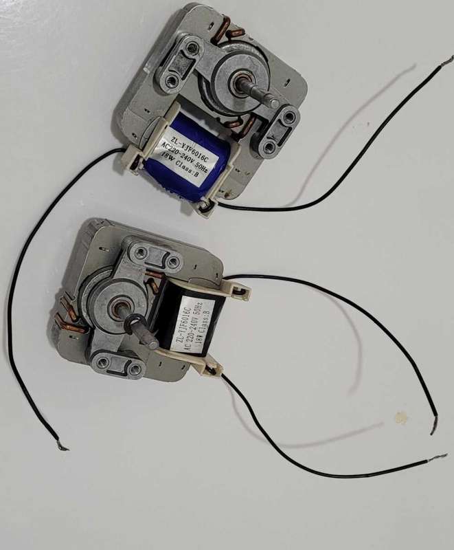 18w Oven Motor YJF6016C. Random Colour: Blue/Black (Bid Piece)