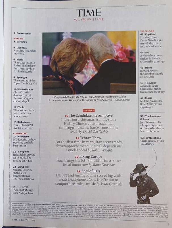 Time magazine January 27, 2014