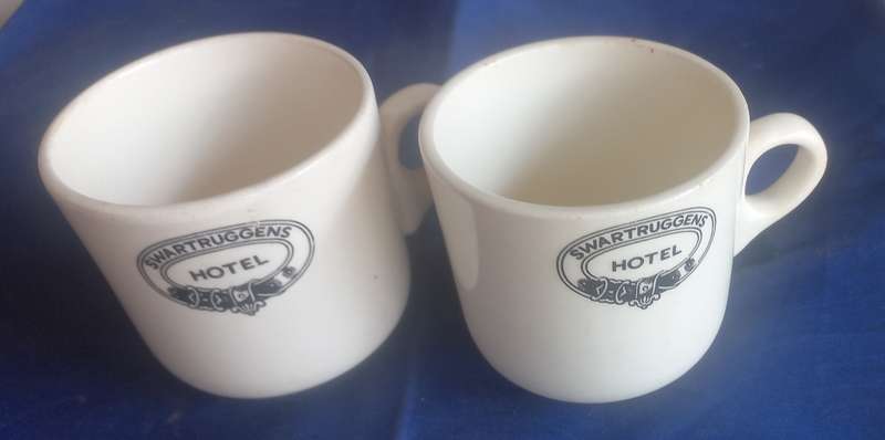 2 x Swartruggens hotel cups