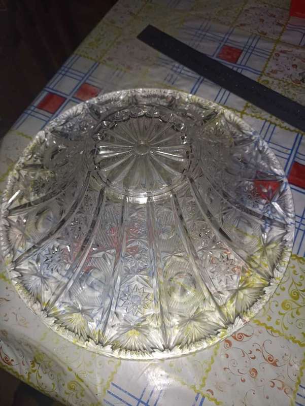 Vintage heavy vintage crystal bowl