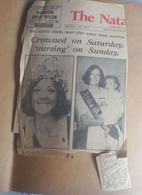 2 x Books with vintage newspaper clippings