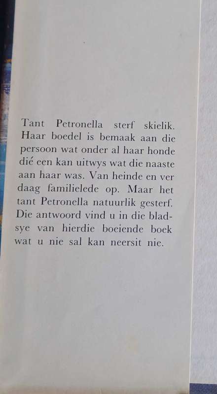 Die honde van tant Petronella deur M Jan Cronje