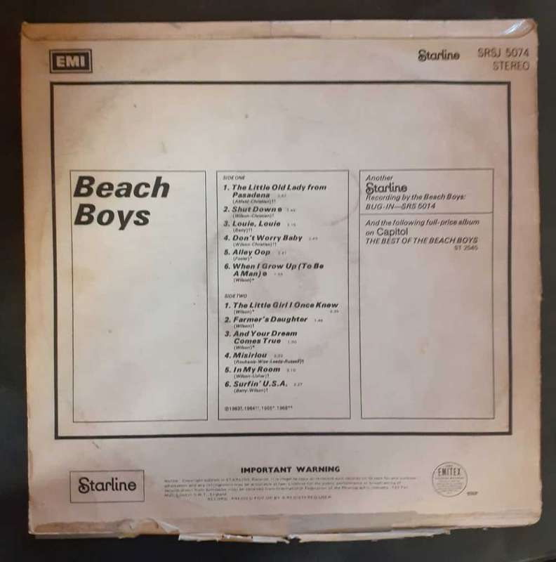 The Beach Boys - Beach Boys LP Vinyl Record