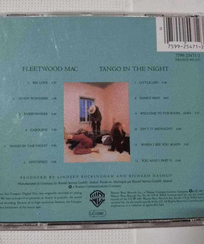 Fleetwood Mac - Tango in the Night CD Import