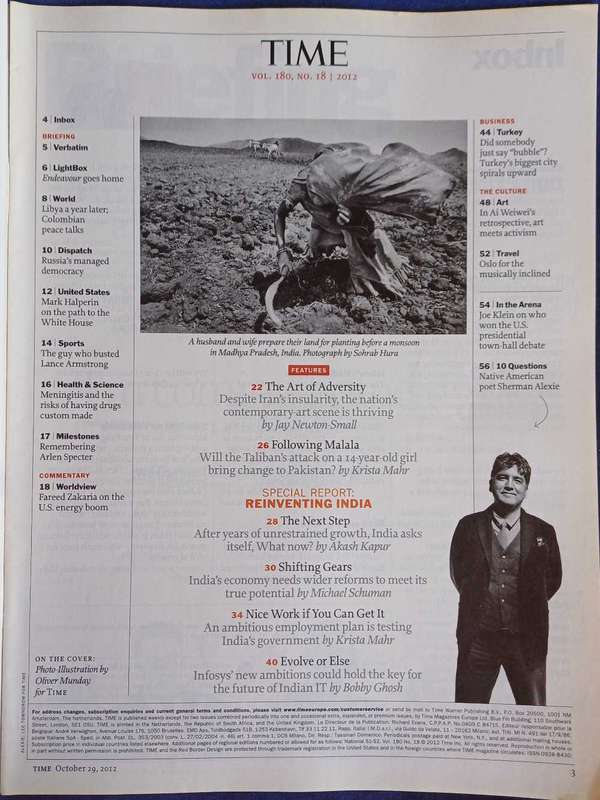 Time magazine October 29, 2012