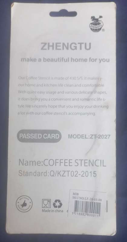 Coffee stencil