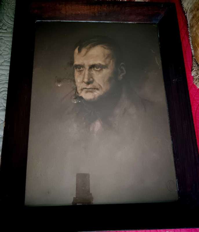 Framed Napolean Lithograph C 1900