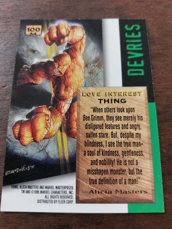 Marvel Masterpieces #100 Thing