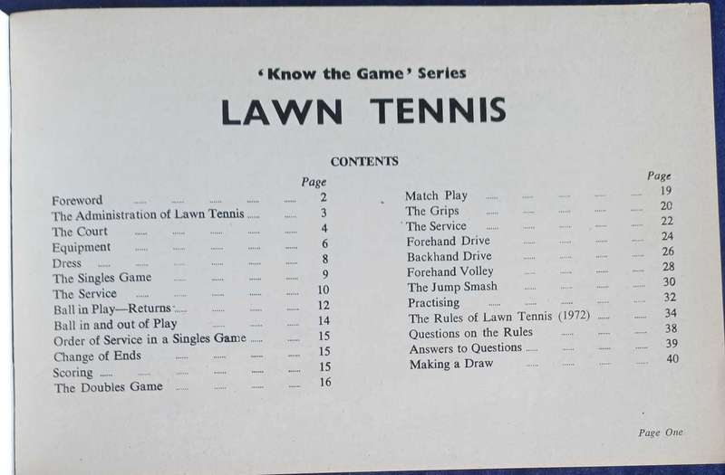 Lawn tennis