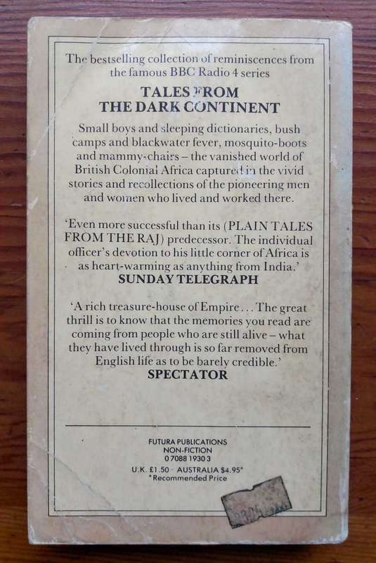 Tales from the Dark Continent edited by Charles Allen