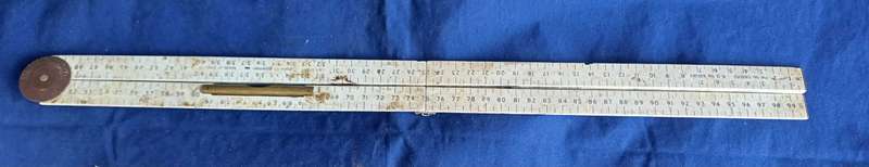 Vintage ruler with level