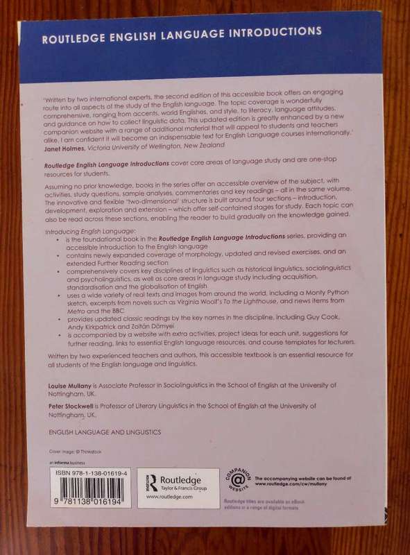 Introduction English Language 2nd Edition - Louse Mullaney and Peter Stockwell