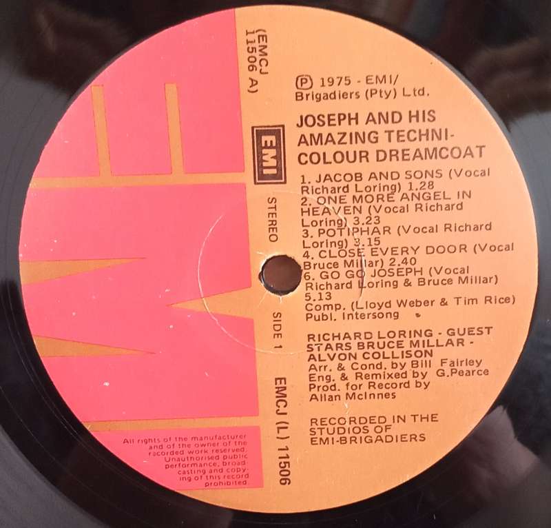 AUOTOGRAPHED LP RECORD BY RICHARD LORING & ALVON COLLISON