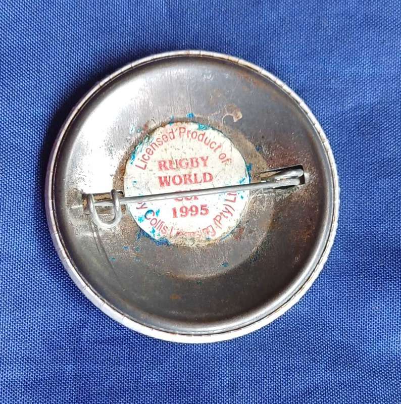 Rugby world cup 1995 pinback button badge